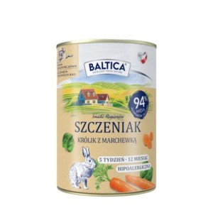 Baltica królik szczeniak 400g  